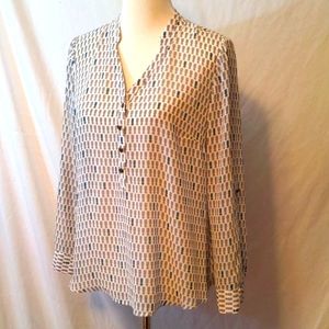 Award Ribbon Semi Sheer Blouse LP